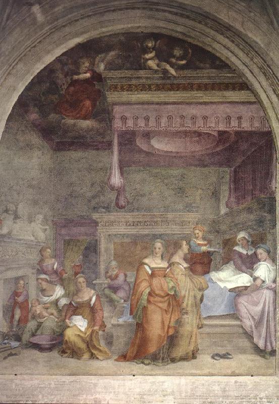 Andrea del Sarto Birth of the Virgin  gfg Norge oil painting art